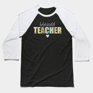 blessed teacher - thanksgiving - fall autumn Baseball T-Shirt